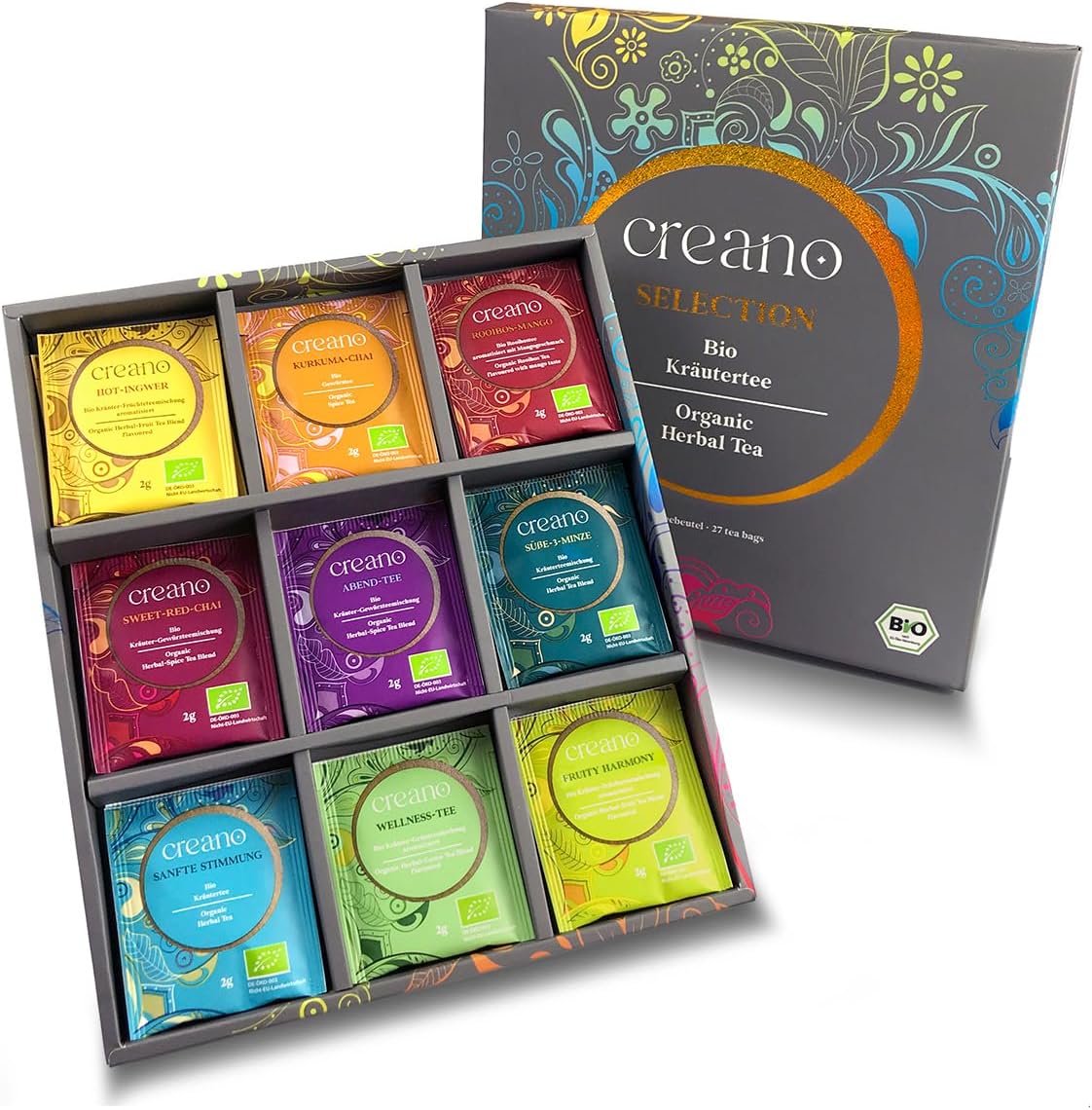 Detalle de Creano Coffret Infusions Bio 27 sachets