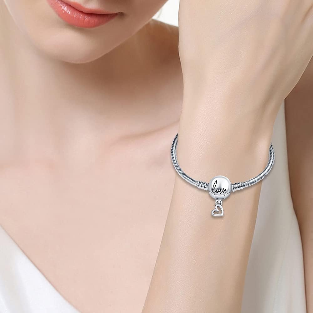 Thumbnail 2 de Damen Armband aus 925 Sterling Silber mit Herz-Verschluss – Moments Schlangen-Gliederarmband