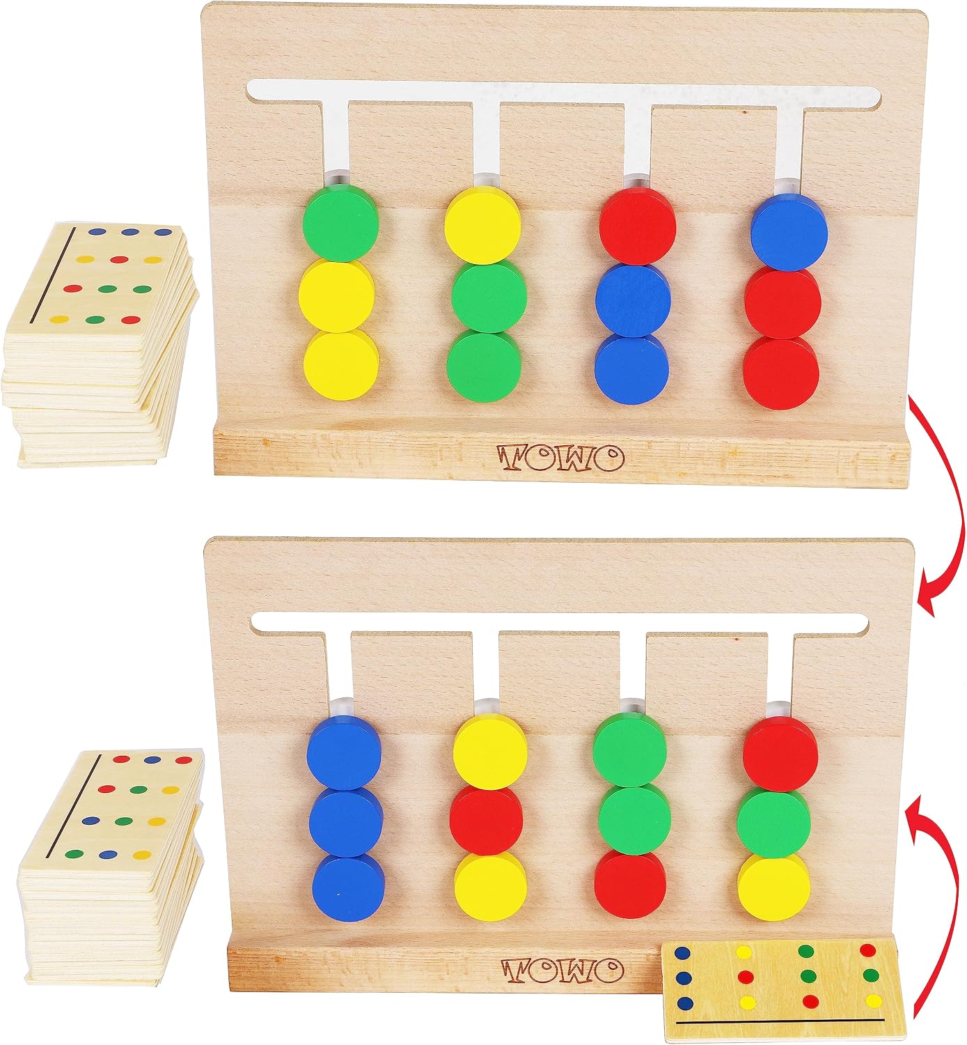 Thumbnail 6 de Toys of Wood Oxford TOWO Wooden Colour Sorting Toy – logic puzzle sorting game for 3-year-olds
