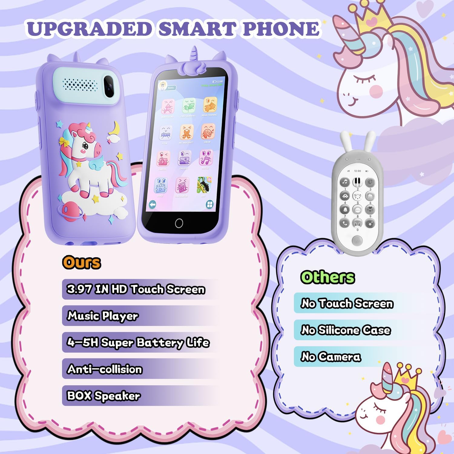 Thumbnail 3 de Kids Toys Phone 3.97-Inch Touchscreen Mini Phone