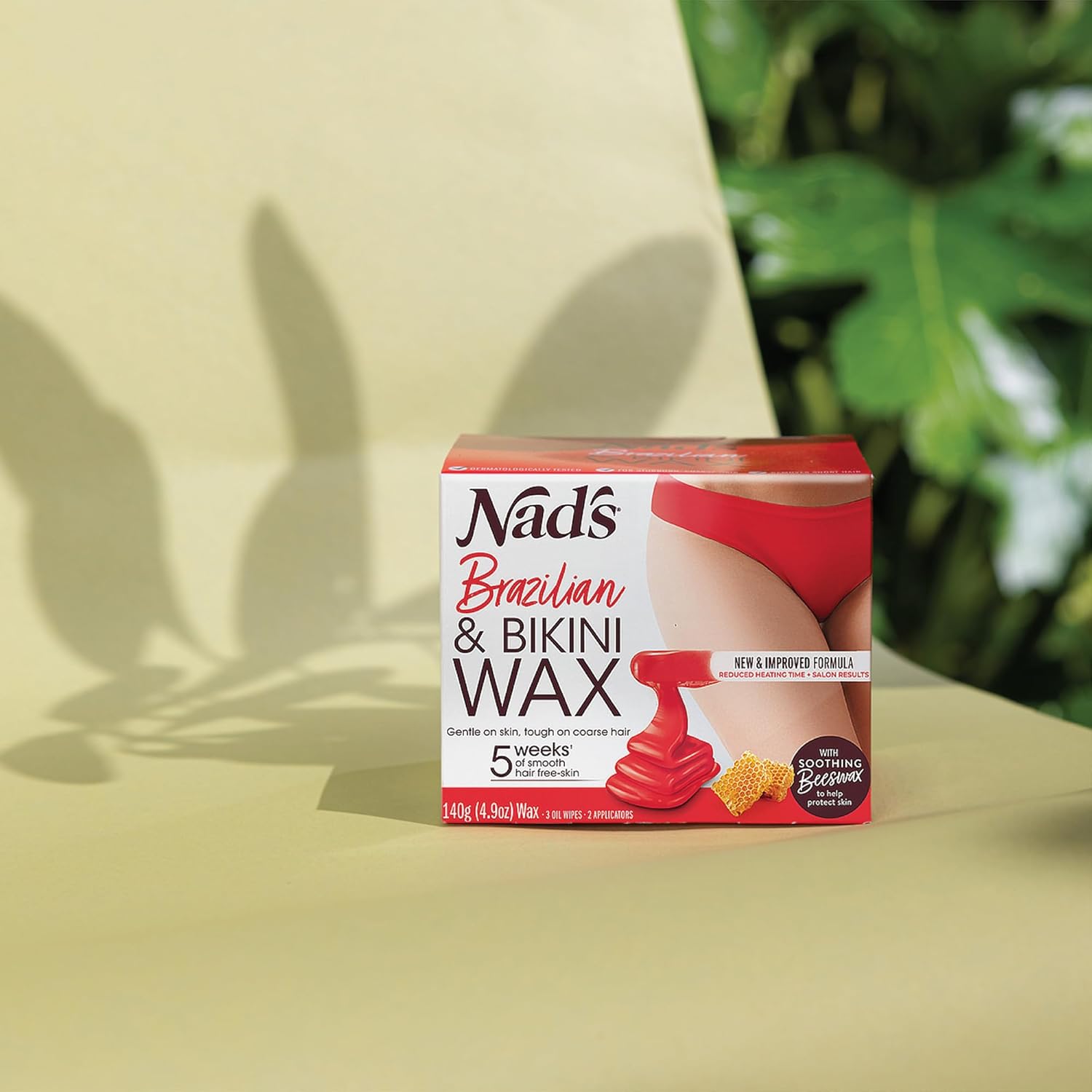 Thumbnail 6 de Nad’s Brazilian & Bikini Wax Kit (Strip-Free Hard Wax) – 140g with wooden spatulas and post-wax oil wipes
