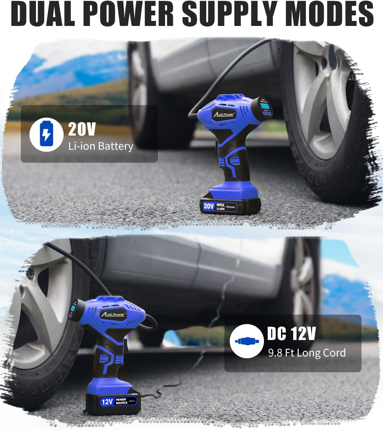 Thumbnail 4 de AVID POWER Cordless Tire Inflator 20V