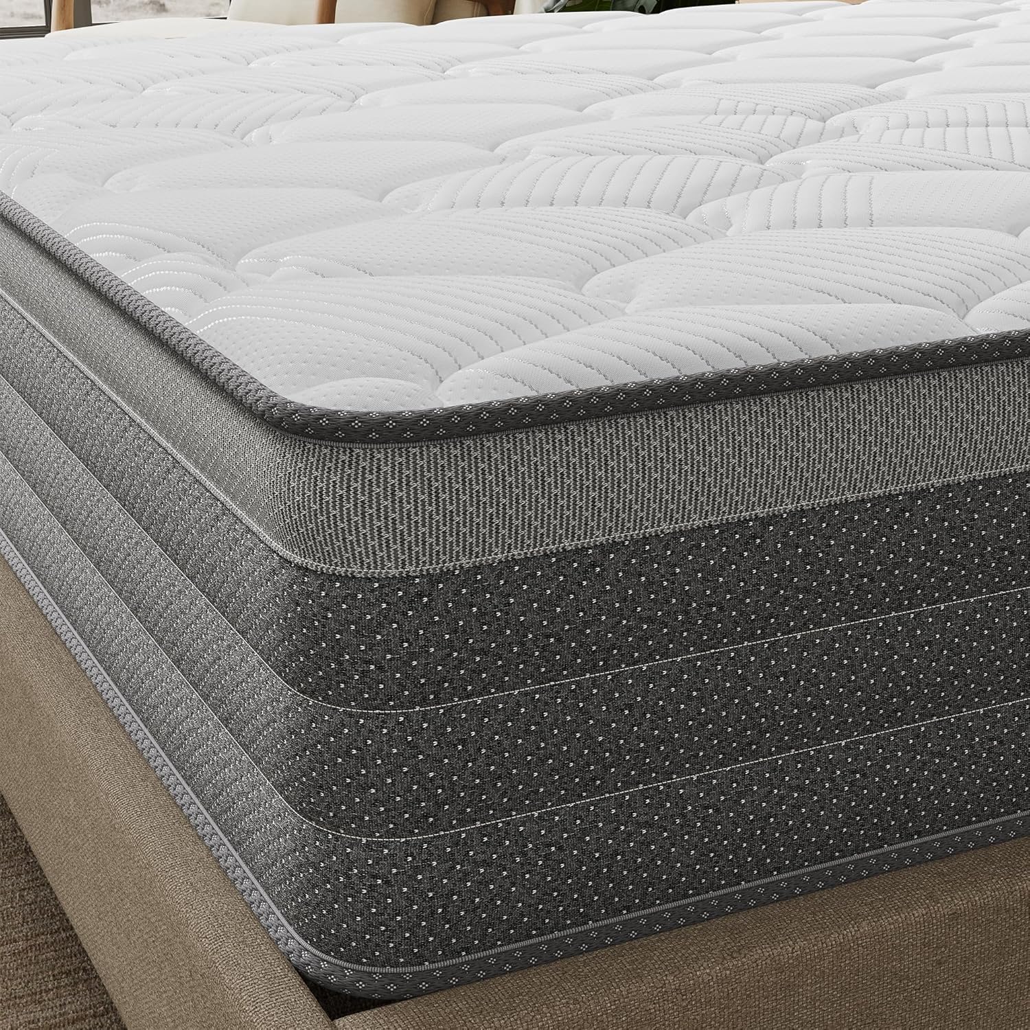 Detalle de TXO Matratze 90x200 H3 – Rollmatratze mit Taschenfederkern und 7-Zonen-Komfort