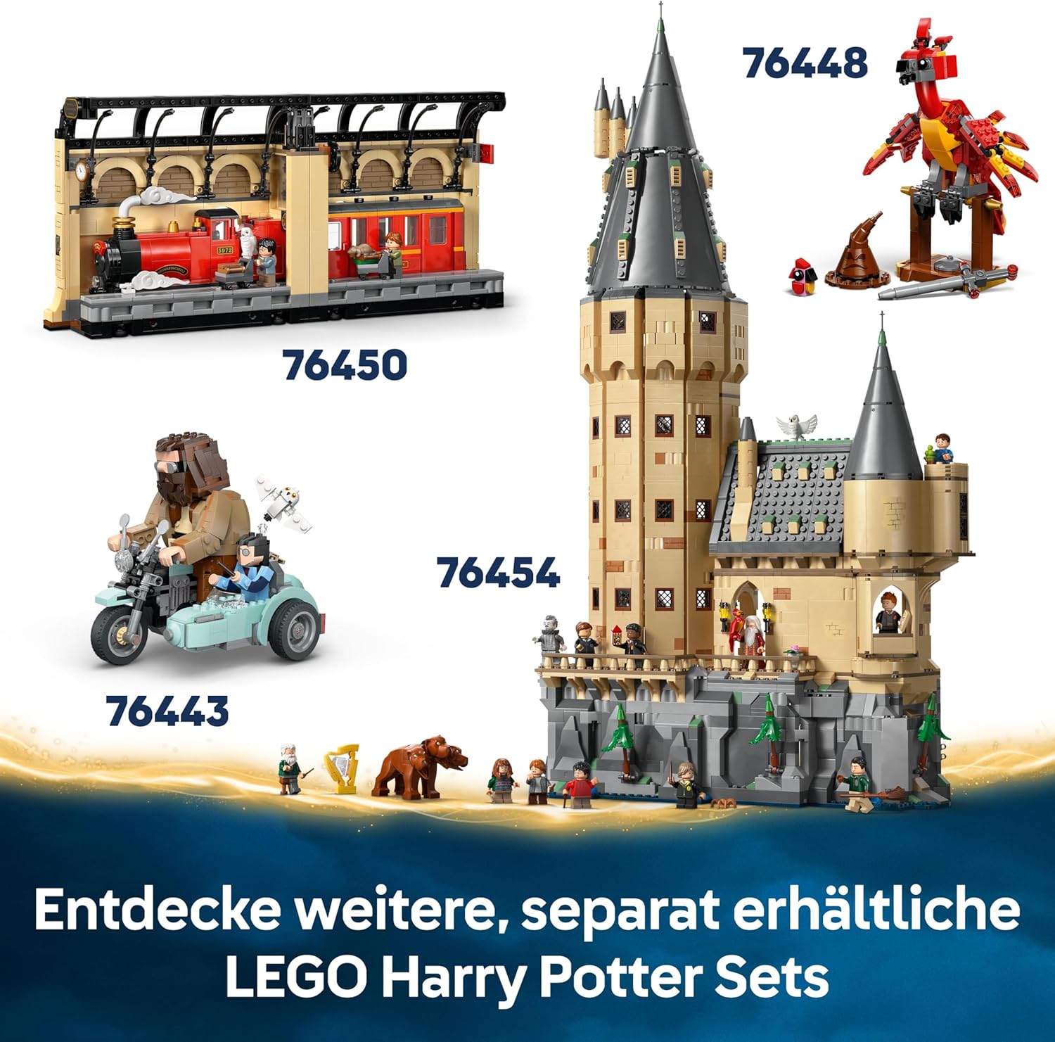 Thumbnail 6 de LEGO Harry Potter 76449 Beißendes Monsterbuch der Monster – interaktives Spielzeug mit Rückziehmotor und Neville-Longbottom-Minifigur