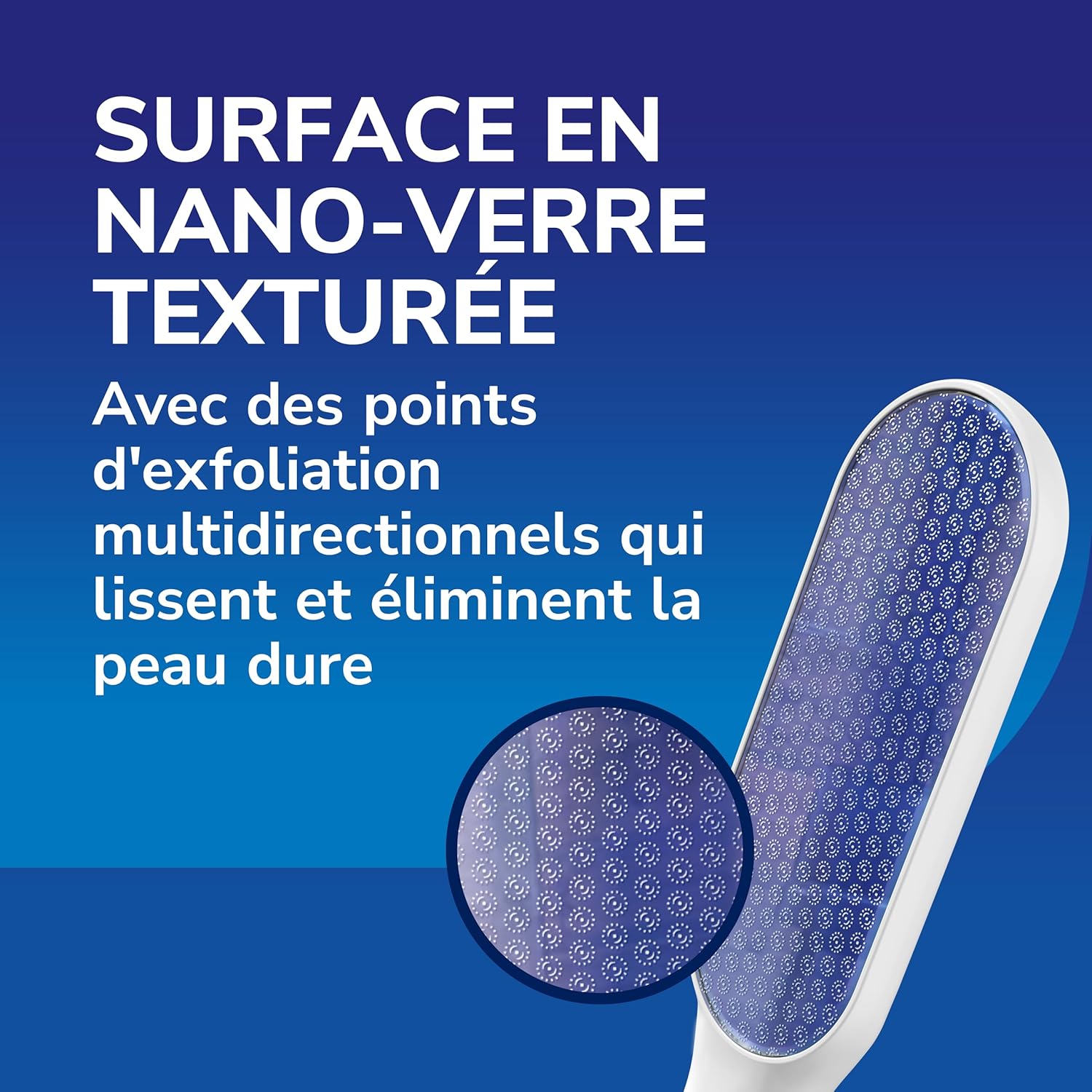 Detalle de Dr. Scholl’s Râpe Pieds Manuelle en Nano Verre – Élimine en douceur les callosités
