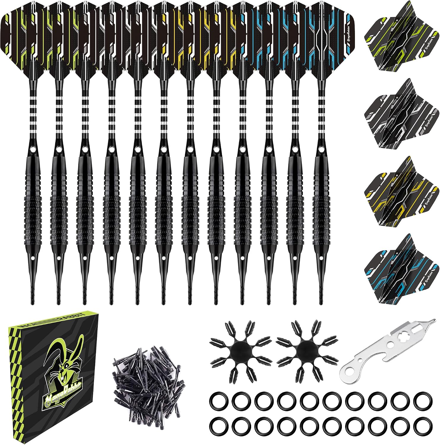Detalle de MageRabbit soft tip darts set, 18g
