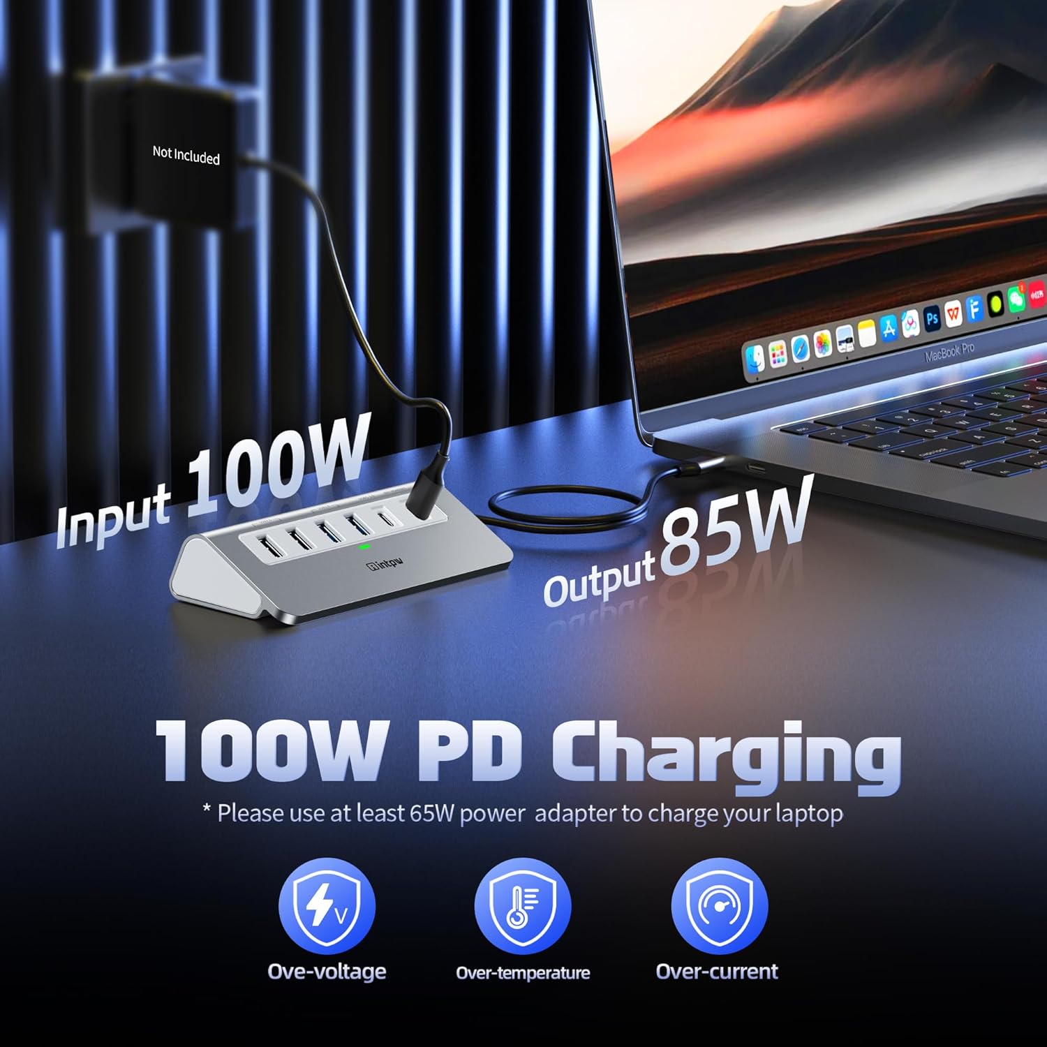 Thumbnail 4 de Intpw 9-in-1 USB C Hub with 100W PD and 4K HDMI