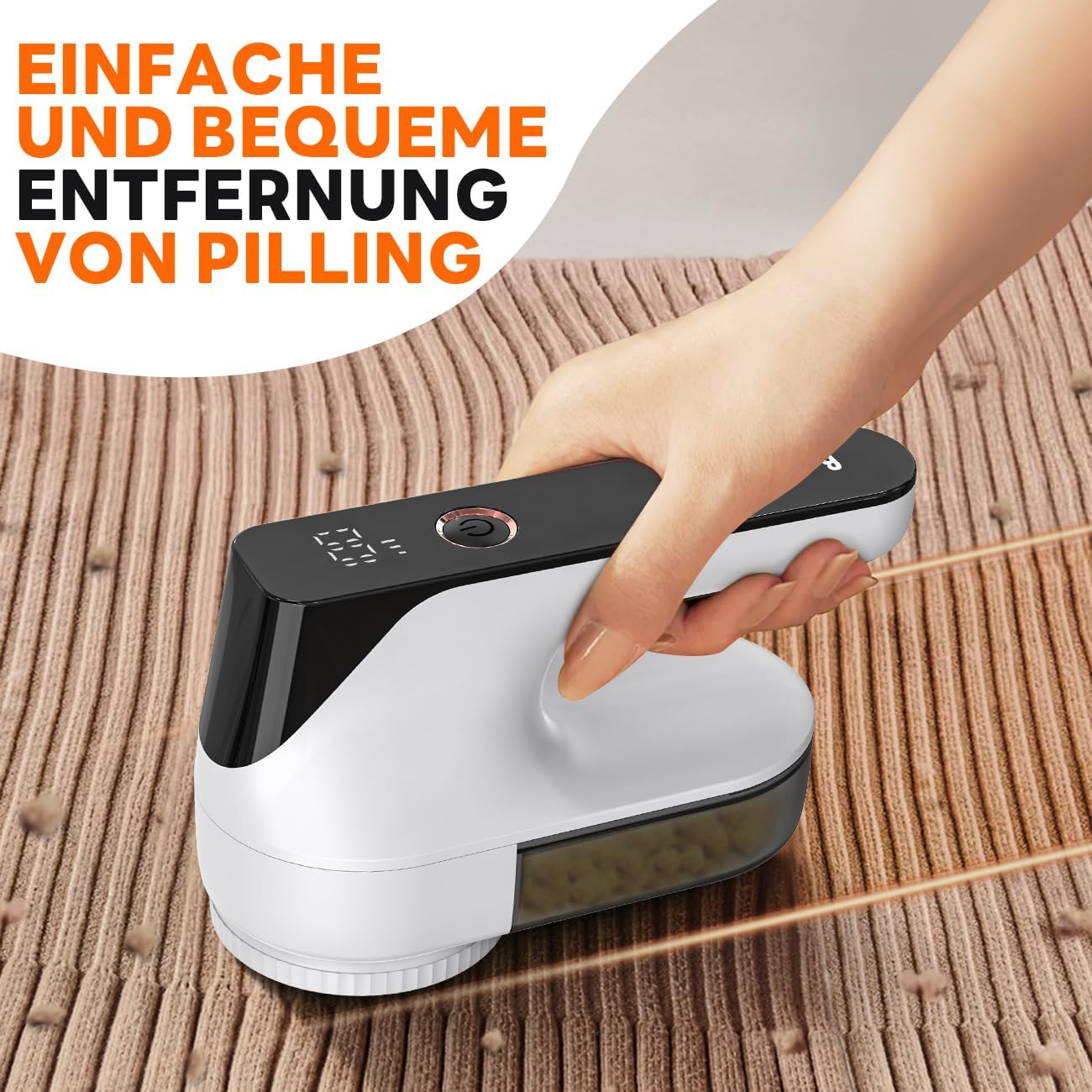 Thumbnail 1 de Ziitty elektrischer Fusselrasierer mit 6-Klingen-Kopf und 3 Leistungsstufen (weiß)