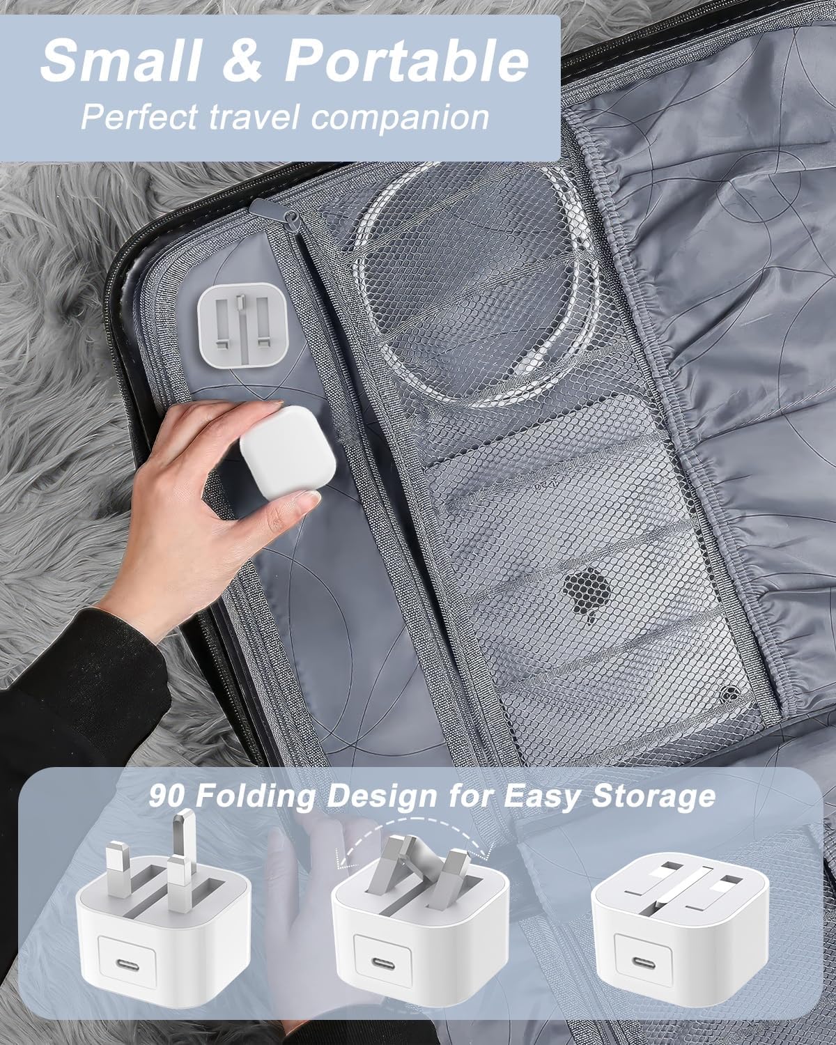 Thumbnail 4 de 2-Pack 20W USB-C Plug Fast Charge (MFI Certified) UK Adapter for iPhone, iPad & AirPods Pro