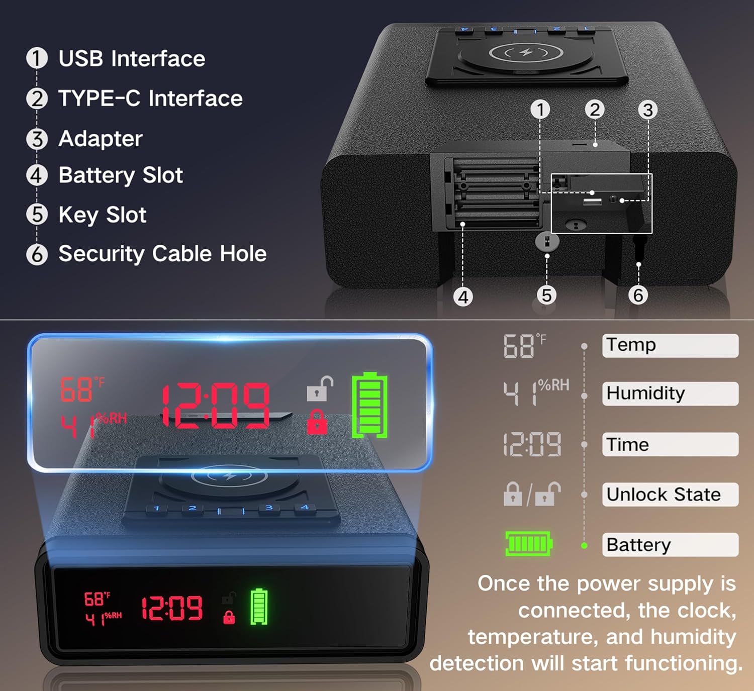 Thumbnail 4 de ORARAER Biometric Smart Gun Safe