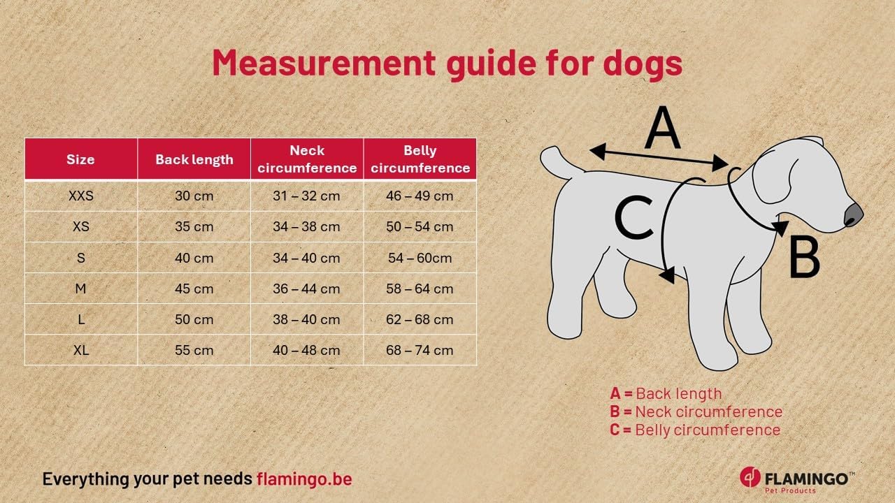 Thumbnail 1 de Flamingo Hundemantel Bonnie in Beige – wasserabweisend & waschbar bei 30 °C