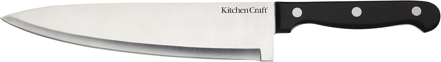 Detalle 2 de KitchenCraft KC BLUE 5-Piece Knife Set with Stainless Steel Blades and Block