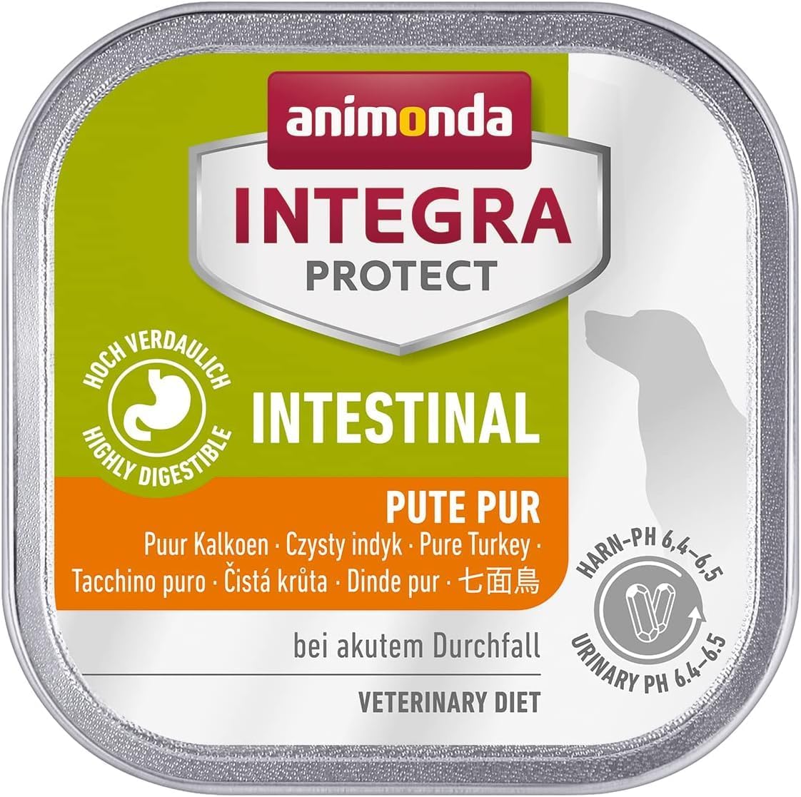 Detalle de animonda INTEGRA PROTECT Intestinal Pute Pur – Nassfutter bei Durchfall & Erbrechen (11 x 150 g)