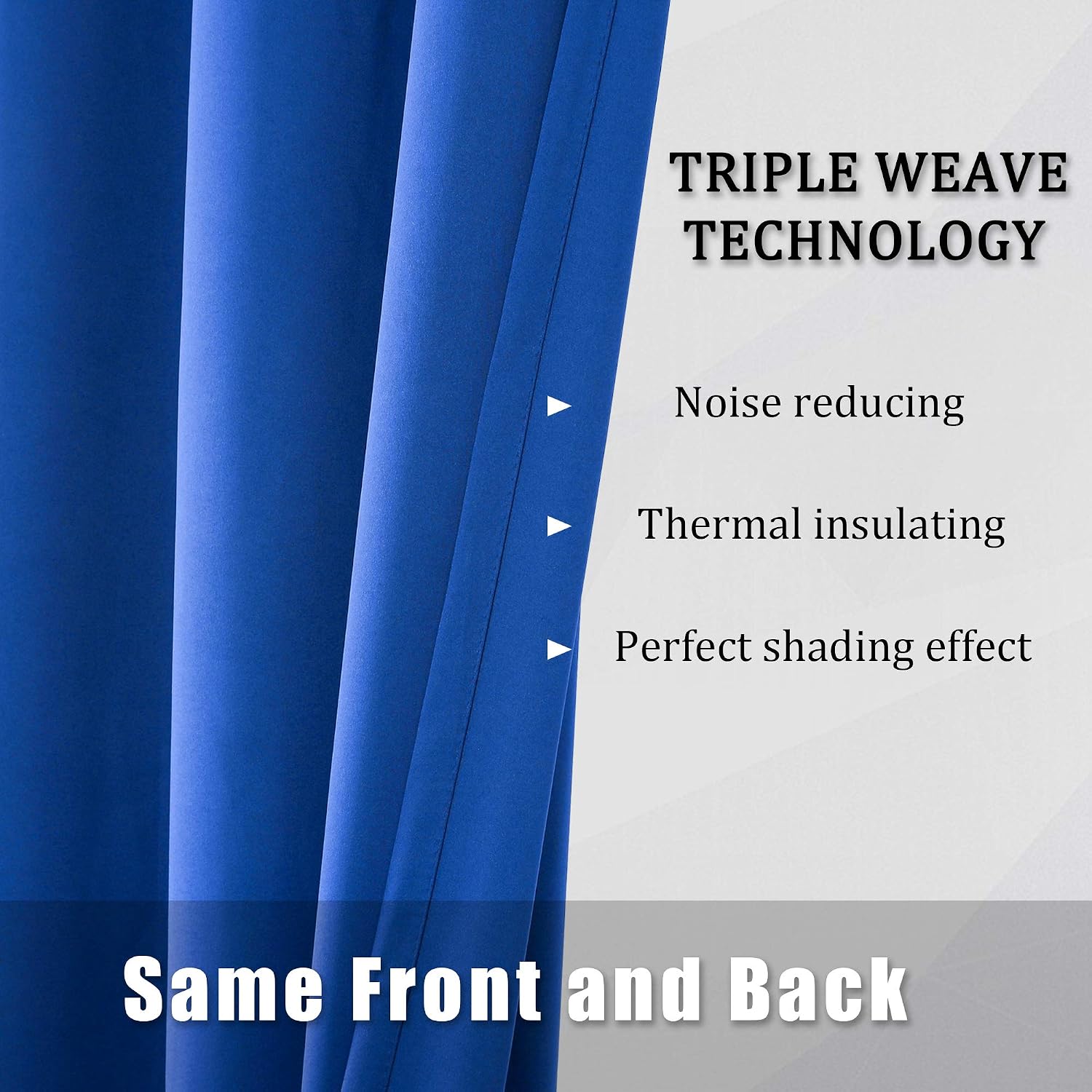 Thumbnail 4 de DUALIFE Blackout Curtains, 52 x 54 Inches