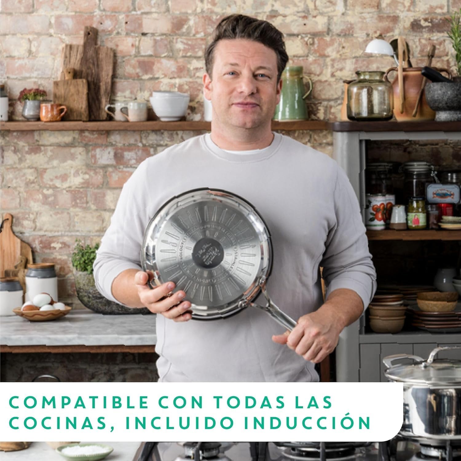 Thumbnail 1 de Tefal Jamie Oliver - Sartén 24 cm 🍳 Antiadherente y Apta Inducción