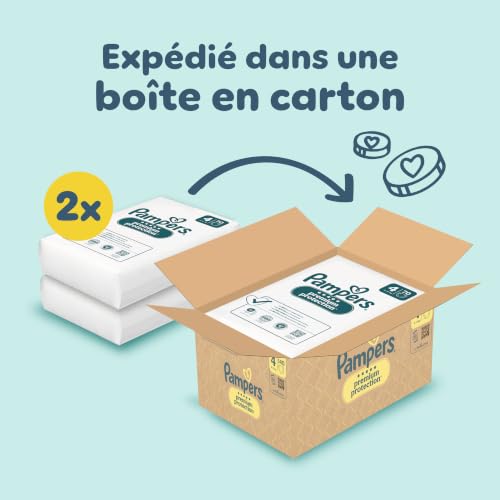 Detalle 2 de Pampers Premium Protection Taille 4, 140 couches avec indicateur d’urine