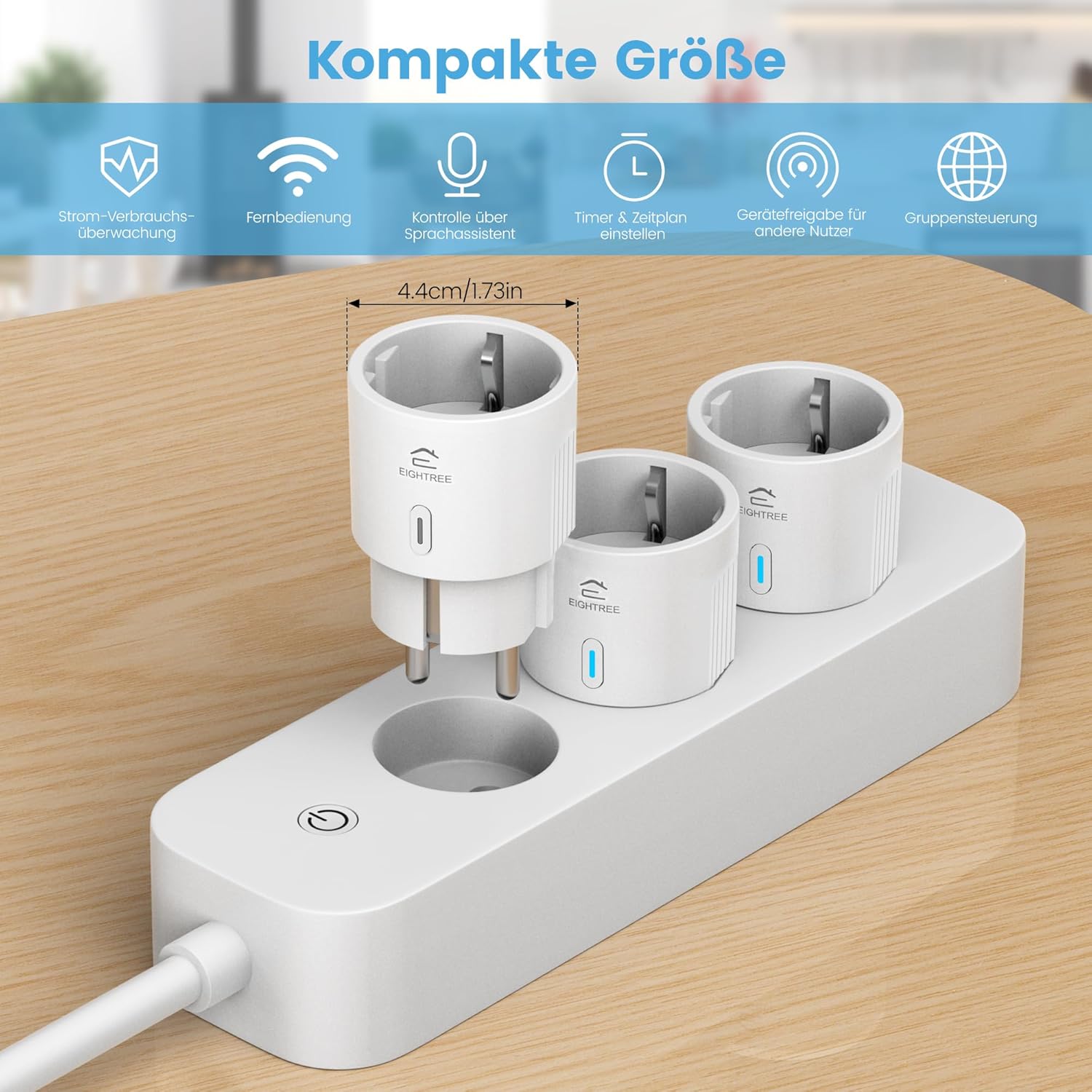 Thumbnail 1 de WLAN Smart Steckdose Mini Plug 16A 🔌