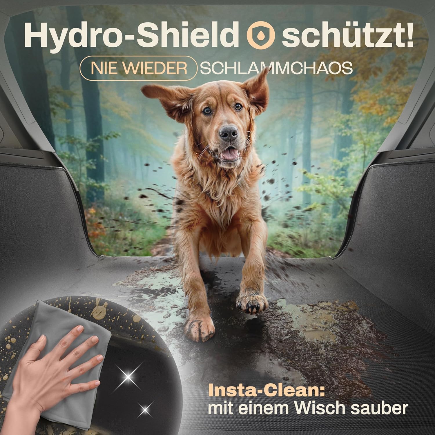 Detalle de HELDENWERK Kofferraumschutz Hund