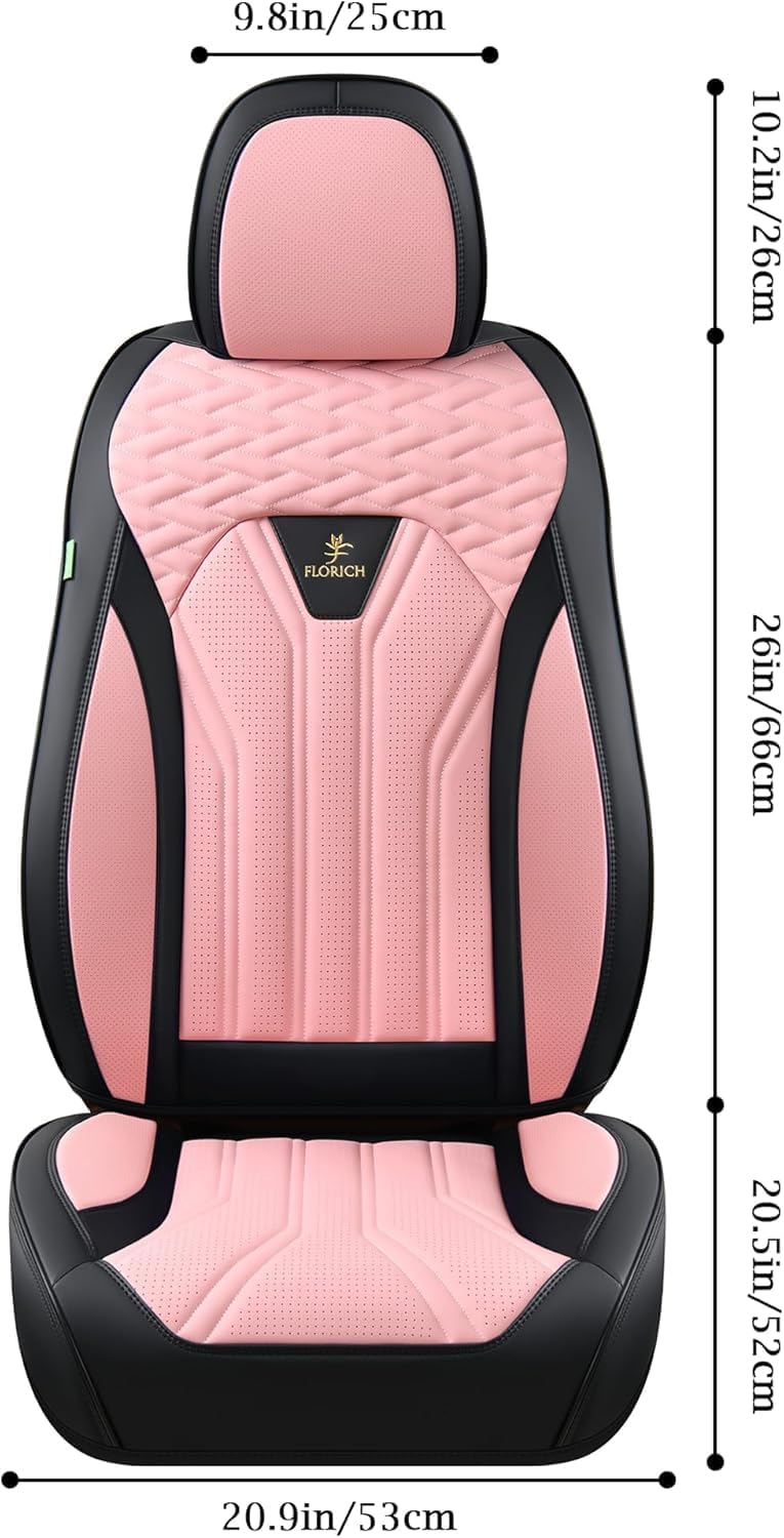 Detalle de FLORICH Leather Seat Covers Pink 5-seat