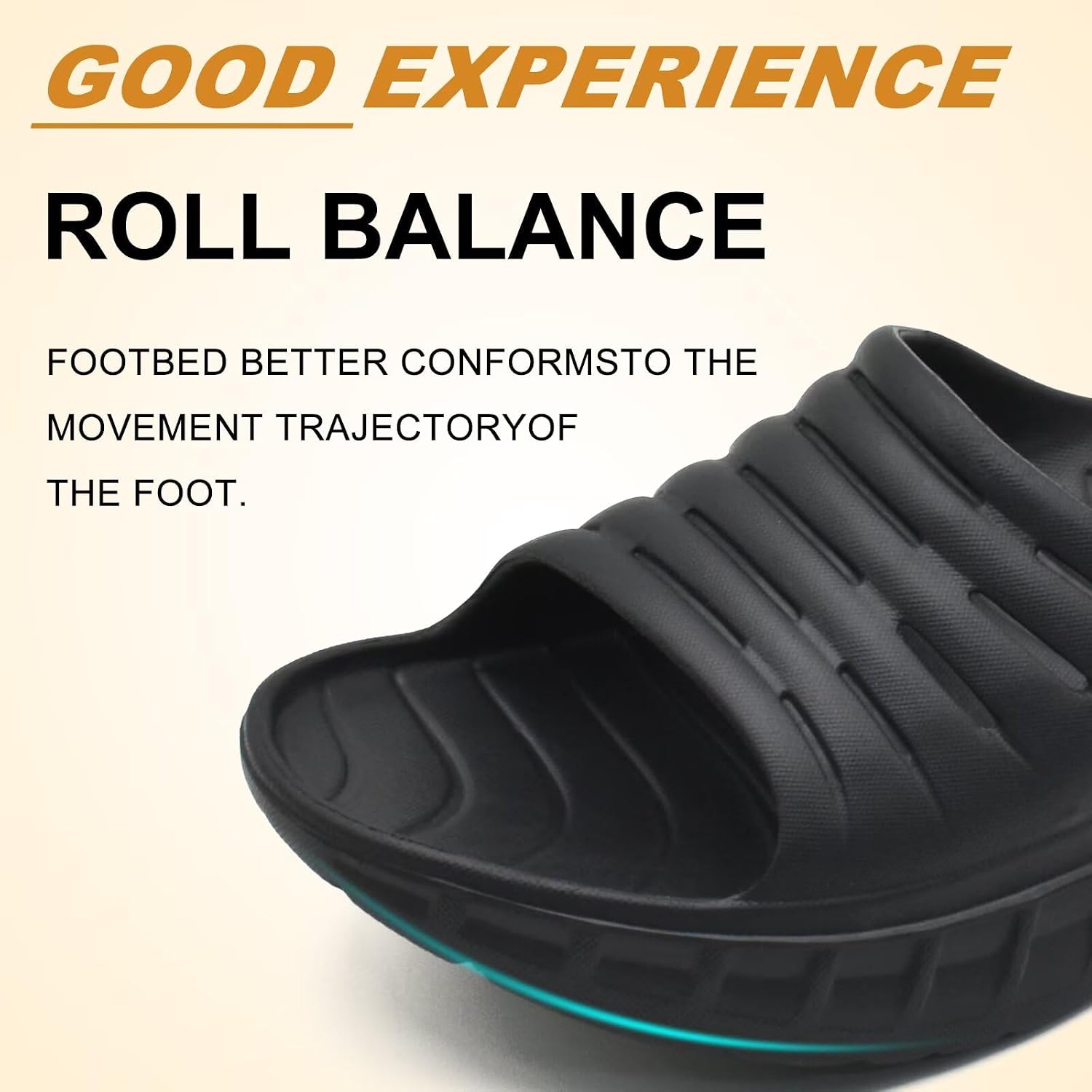 Thumbnail 3 de KuaiLu Men's Recovery Sandals with Orthotic Arch Support – Thick Cushion, Open Toe, Wide Width, Waterproof