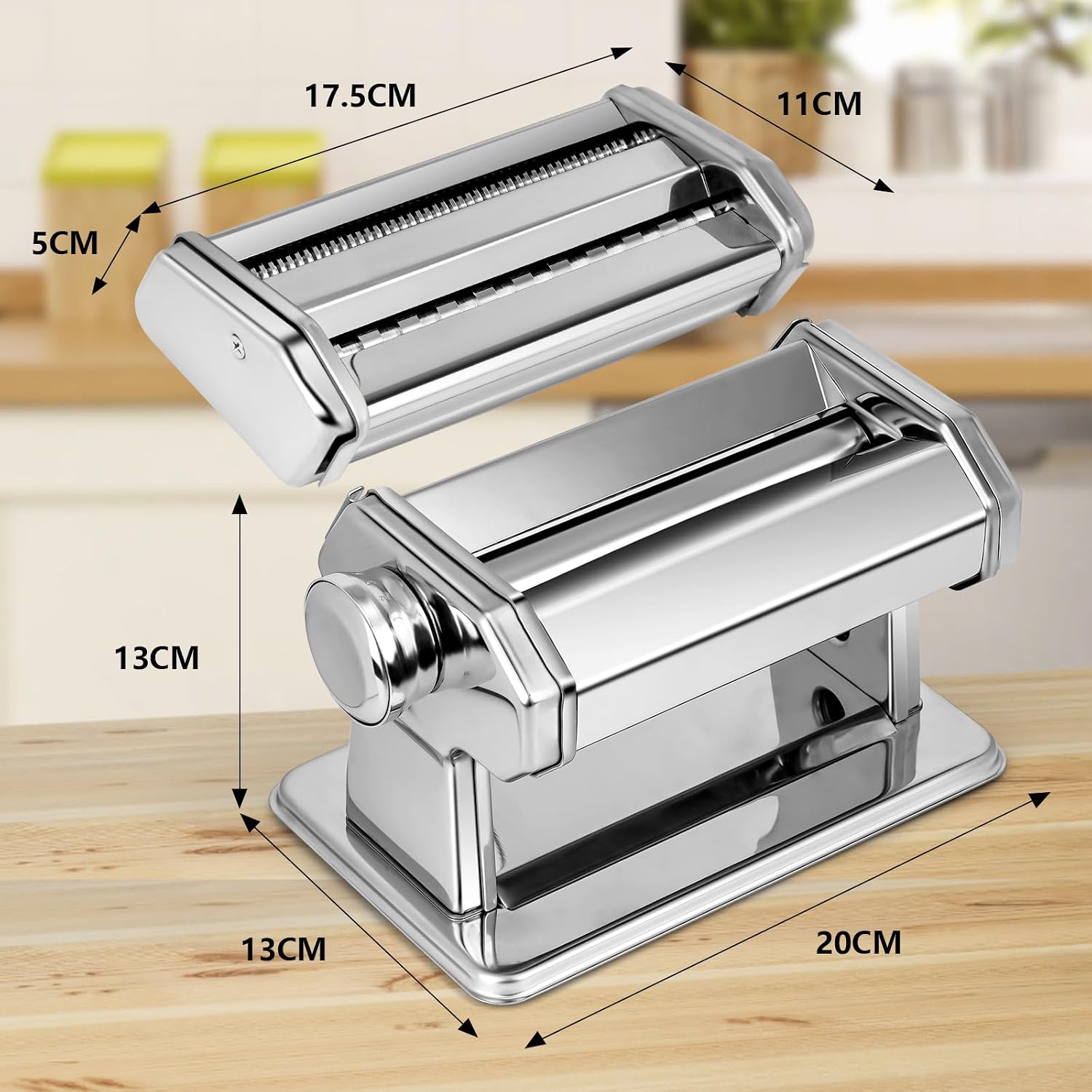 Thumbnail 5 de YASHE 3-in-1 Pasta Maker 2-width cutter 🍝