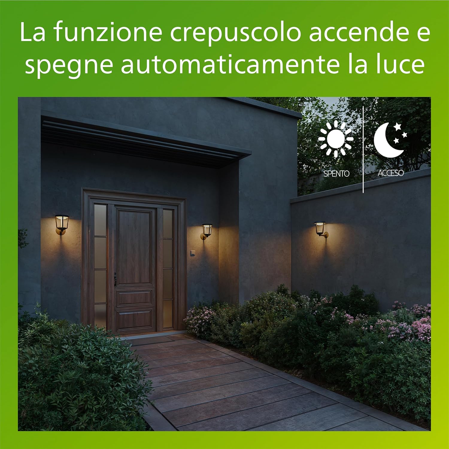 Thumbnail 6 de Applique da esterno Philips Nuvy in alluminio grigio antracite, LED integrato 800 lm, 2700 K, PowerShield, IP44