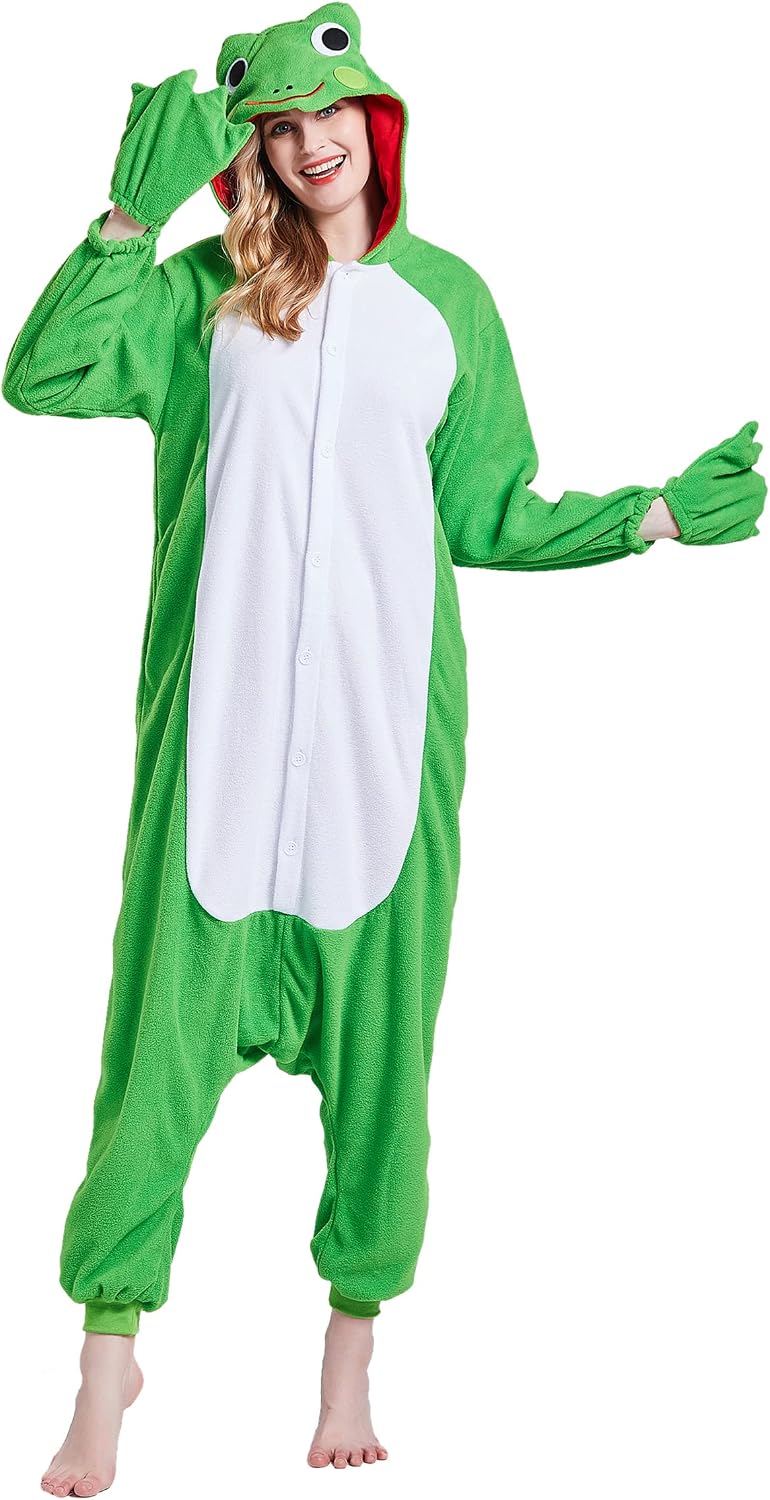 Detalle 2 de Magicalani Adult Animal Onesie Pajamas with Hood, Pockets and Button Closure