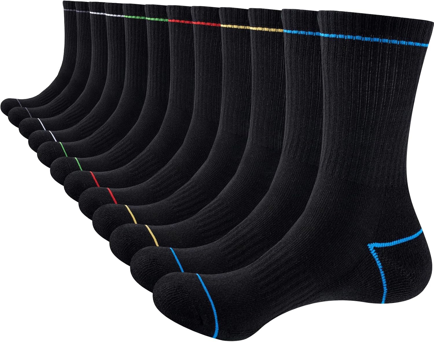 Detalle de SukModen Padded Cotton Work Socks, 6/10 Pairs, Reinforced Heel and Toe