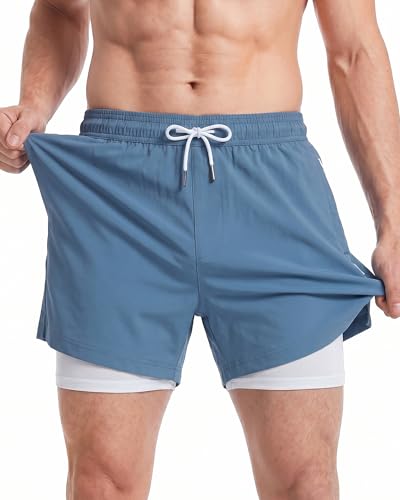 Detalle de maamgic Mens Swimming Shorts 2-in-1 Quick Dry with Compression Liner