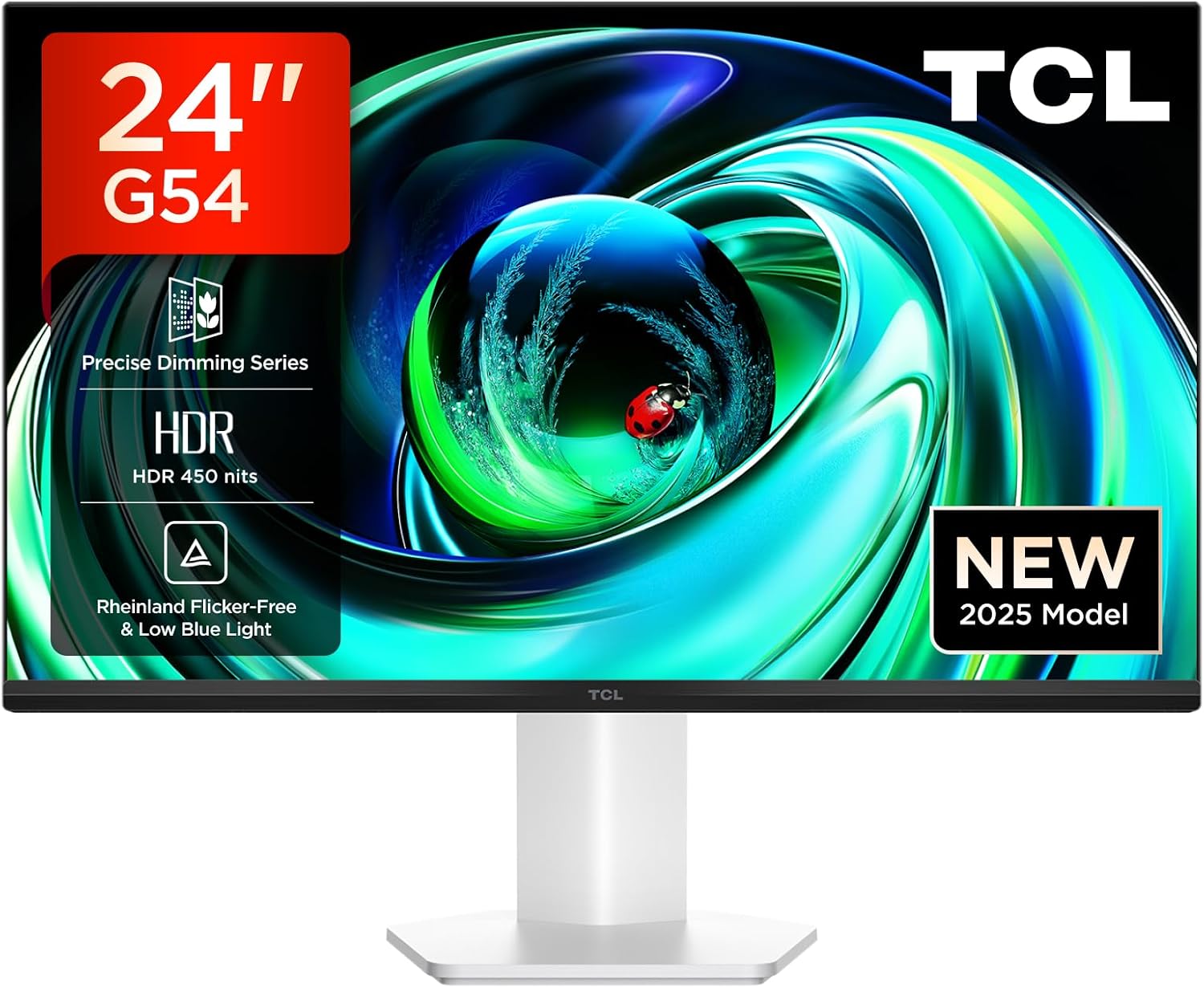Detalle de TCL 24G54 Mini-LED-Monitor (24 Zoll) mit Full-HD, 100 Hz und VA-Panel