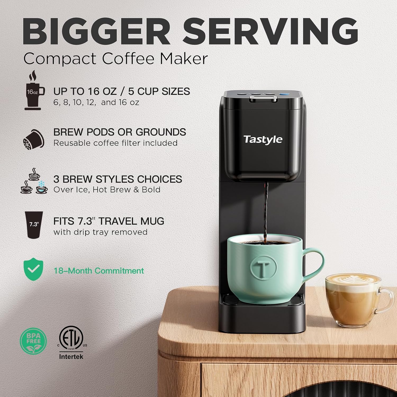 Detalle de Tastyle single-serve coffee maker, K320
