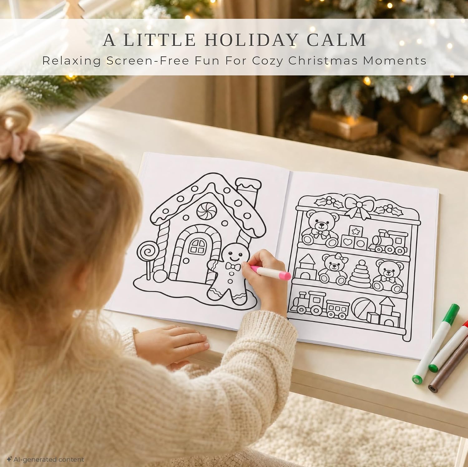 Detalle de ZICOTO Christmas Coloring Books for Kids, Set of 3 Holiday Themes