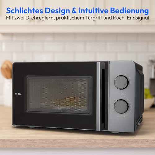 Detalle de MEDION MD12211 Mikrowelle – 17 L, 700 W, kompakt, grau