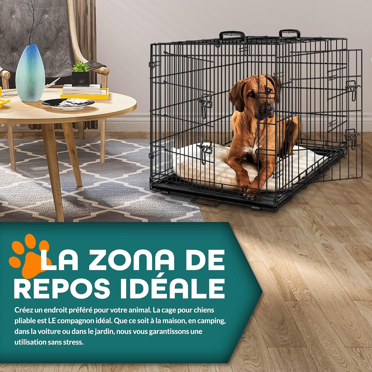 Thumbnail 6 de TRESKO Cage de Transport XXL 122 cm