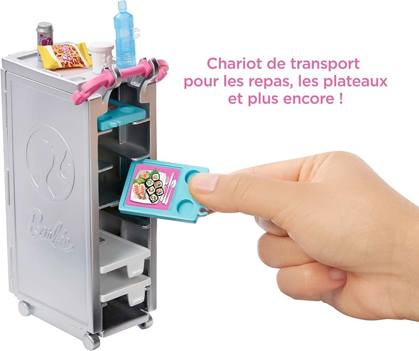 Detalle 2 de Mattel GDG76 Barbie Avión de tus sueños, juguete con accesorios ✈