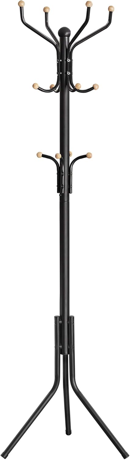 Thumbnail 6 de SONGMICS Appendiabiti da Terra RCR017W01 – 178 cm, 12 ganci, metallo bianco perla