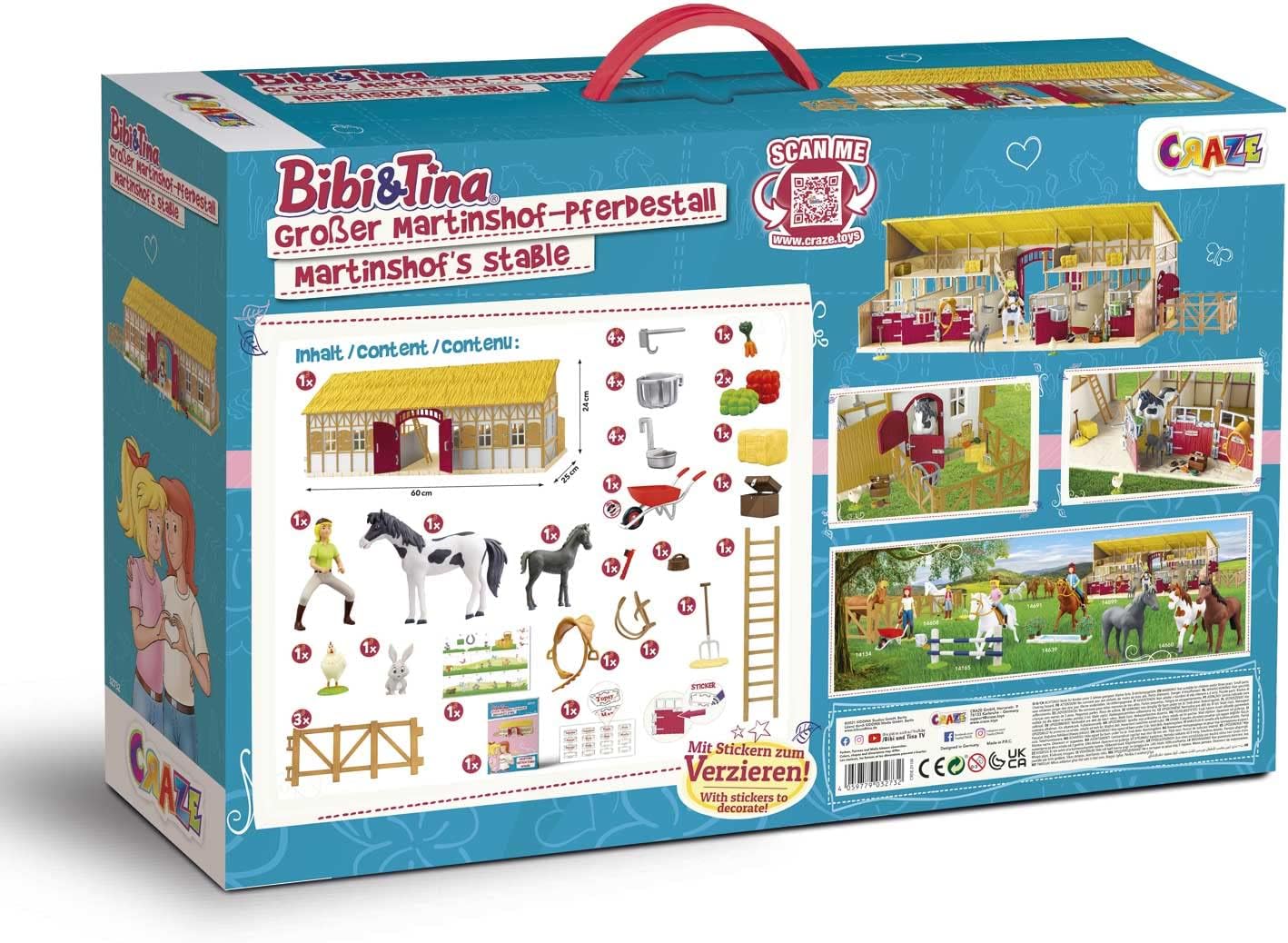 Thumbnail 1 de Craze Bibi & Tina Set de Jeu XXL Écurie Martinshof – Jouets Chevaux et Accessoires