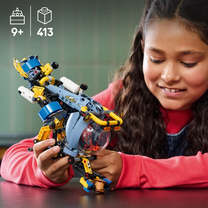 Detalle de LEGO Technic Tiefseeforscher U-Boot 42201 – Tiefsee-Abenteuer im Detail