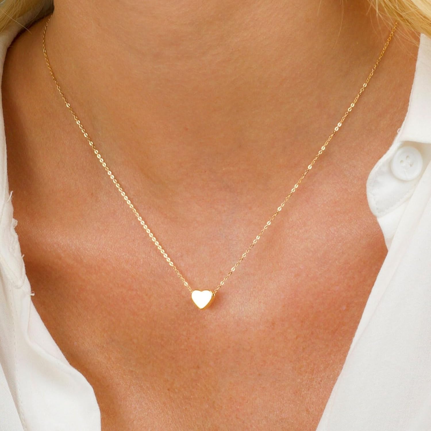 Thumbnail 3 de HANLI Damen-Halskette vergoldet mit 14K und Cubic-Zirkonia – zartes Stern-Design, wasserfest und hautfreundlich