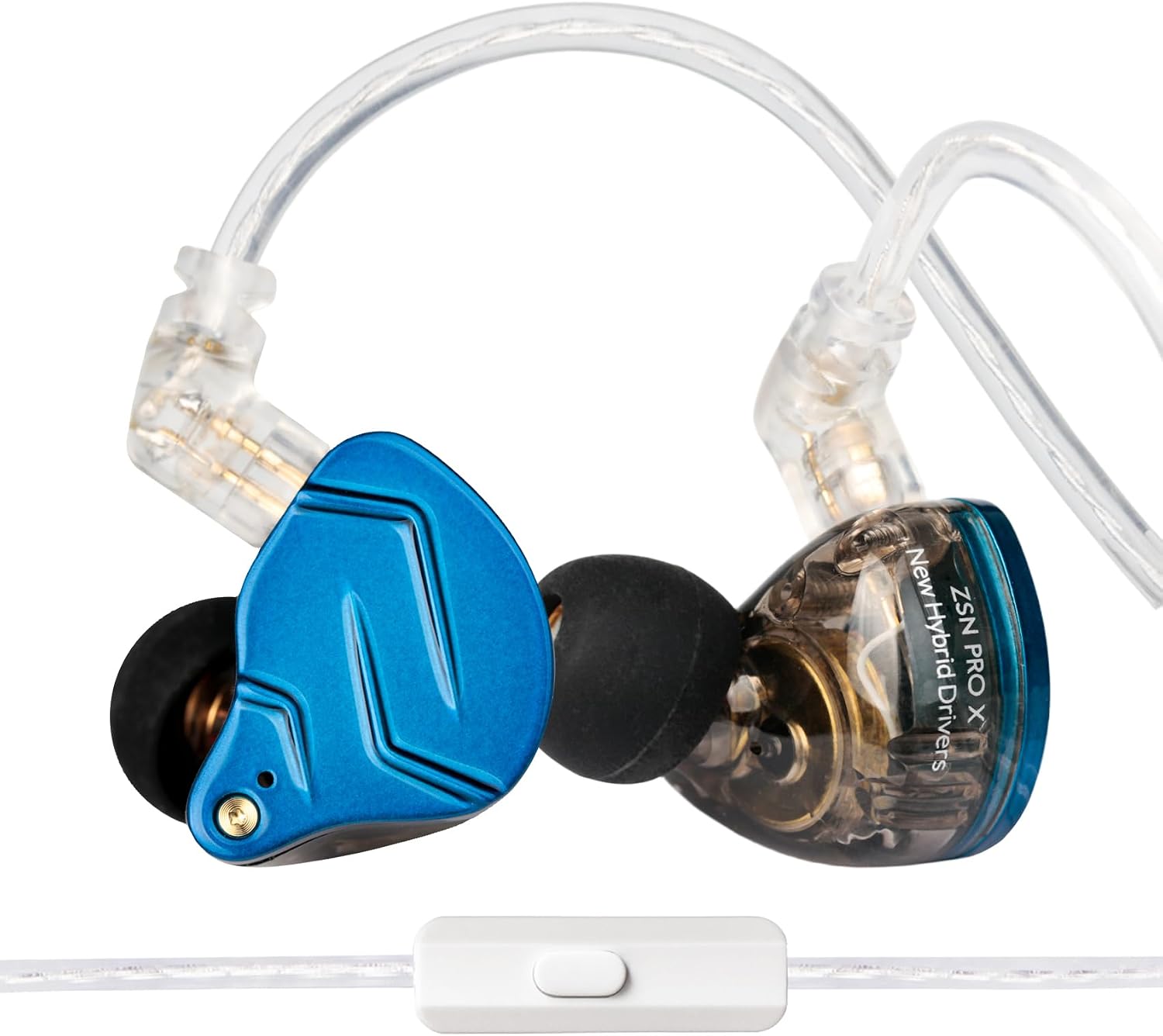Detalle 2 de KINBOOFI KZ ZST in-Ear Earbud Headphones – Hybrid Dual Driver HiFi Earphones (Purple, no mic)