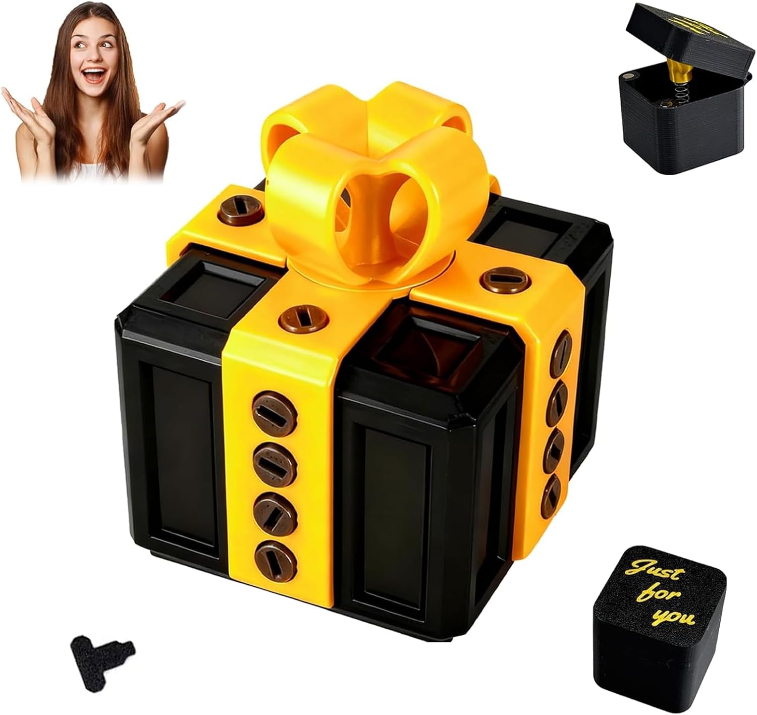 Detalle de CelestiMingle 3D-puzzelgeschenkdoos met schroeven en draaimechanisme