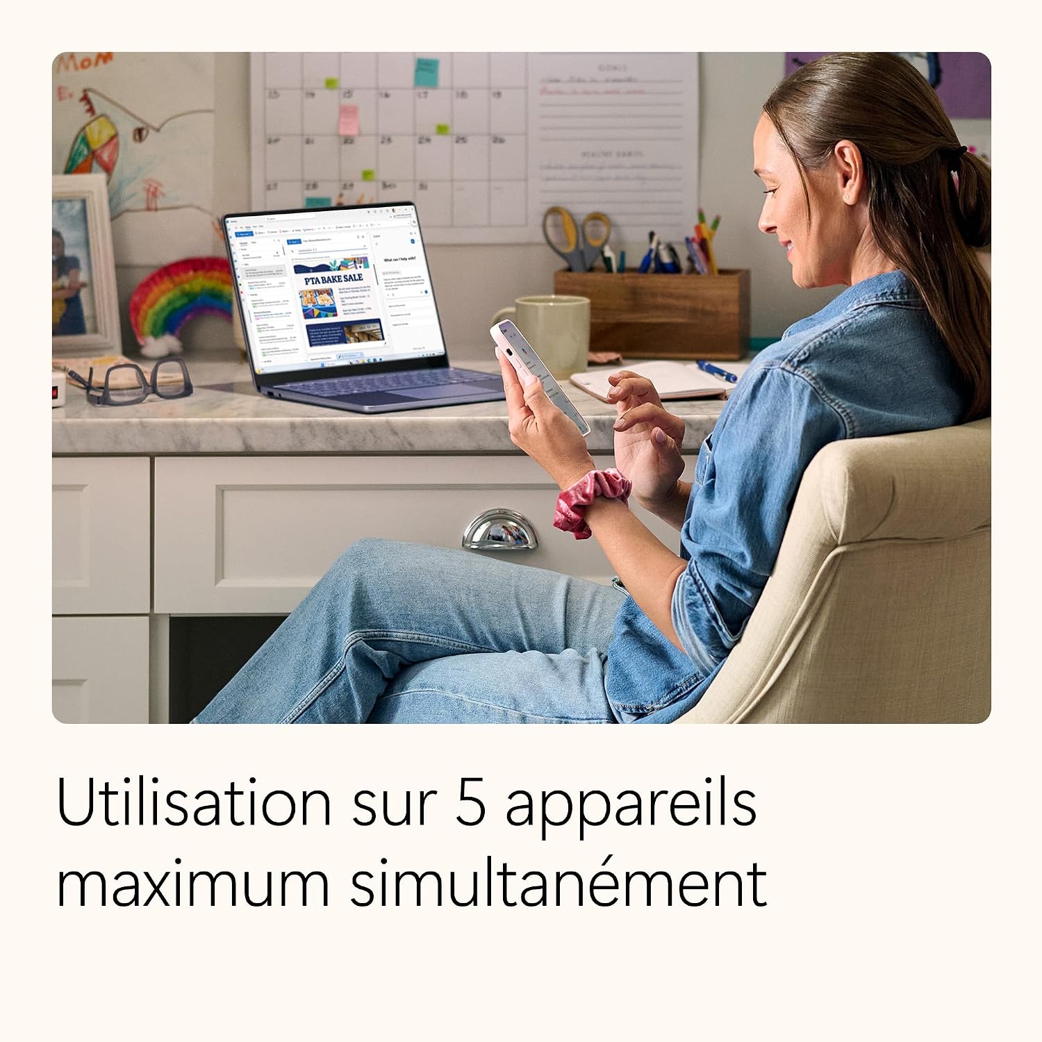 Detalle de Microsoft 365 Personal — 12 mois, 1 utilisateur, IA et 1 To OneDrive