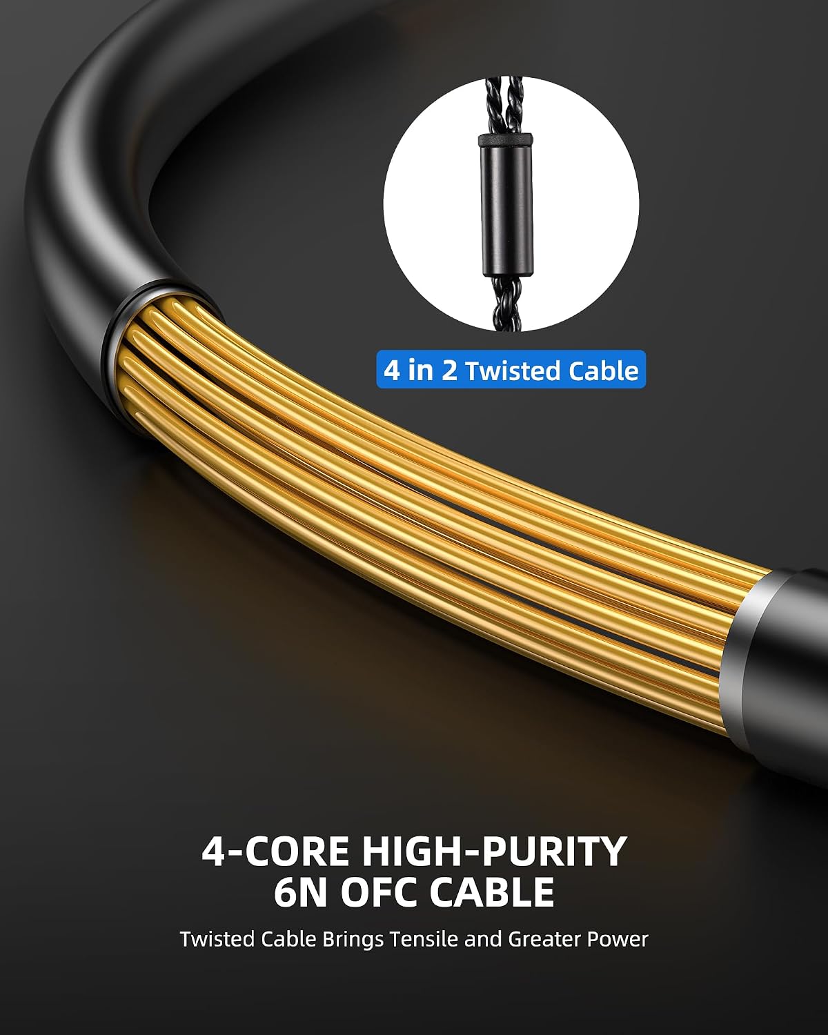 Detalle de LEKATO H5: In-Ear Monitors with Hybrid 1BA + 1DD, Detachable 2-Pin Cable