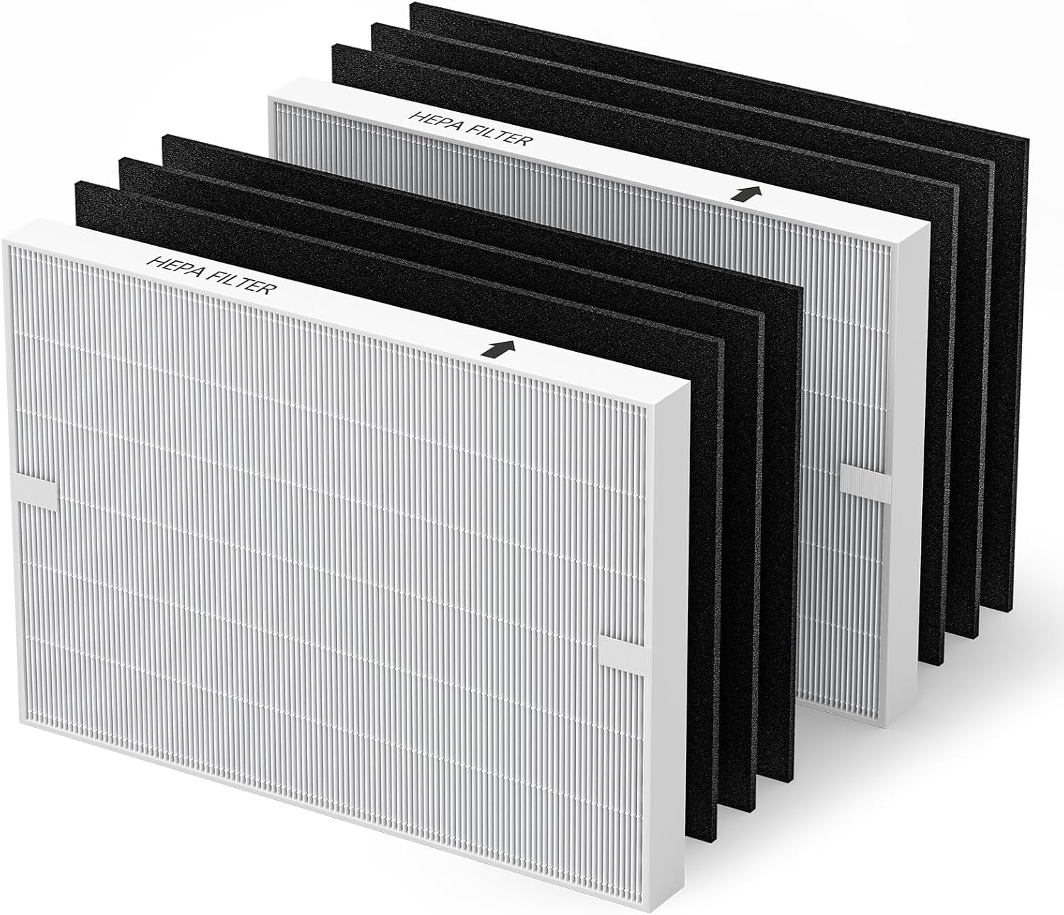 Detalle de AP-1512HH Air Purifier Replacement Filter Set (2 HEPA + 6 Carbon) for Coway Airmega AP-1512HH & Airmega 200M (AP-1518R)
