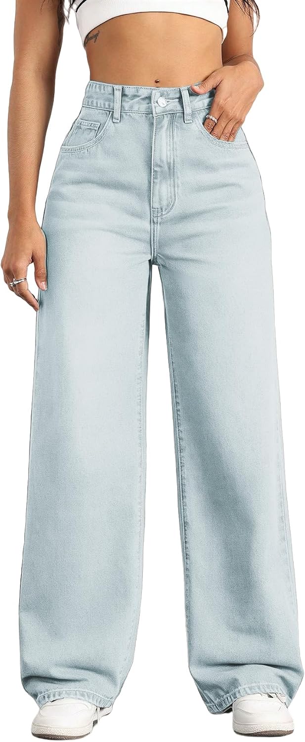 Thumbnail 6 de Mars Power Straight Leg Jeans for Women: High-Waisted, Wide-Leg, Baggy Boyfriend Denim