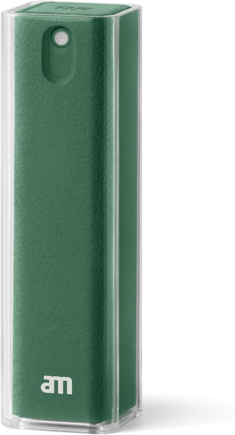 AM Handy-Reinigungsset mit Bildschirmreiniger-Spray (All-in-One) für Auto, Smartphone, Tablet & PC – 1 Pack Grün