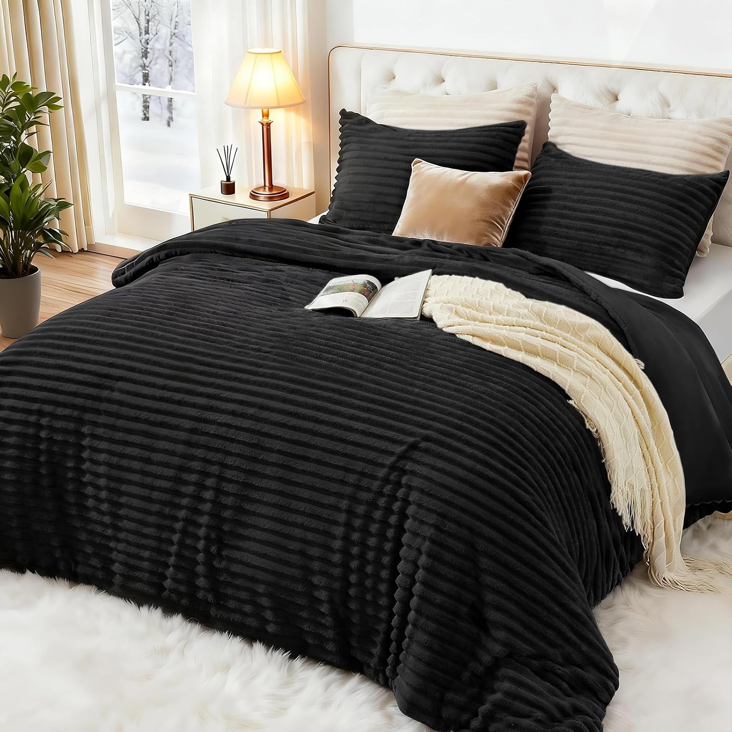 Detalle de EXQ Home Fluffy Comforter Queen
