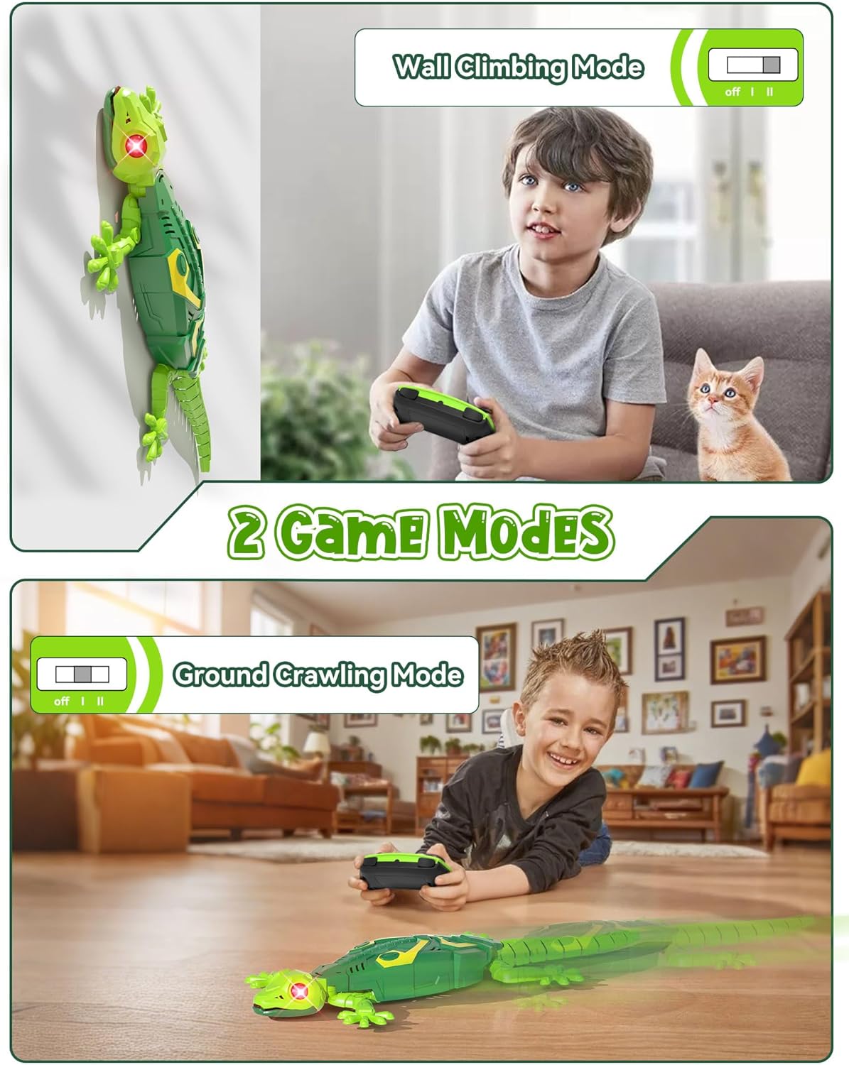 Detalle 2 de Wall-Climbing Gecko Remote Robot Toy