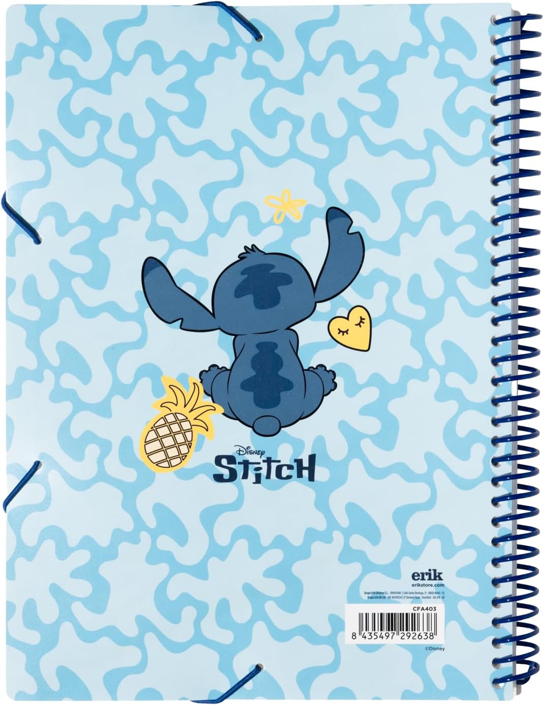 Detalle 2 de Grupo Erik Disney Stitch A4-visningsbok med 30 fickor och kardborreficka