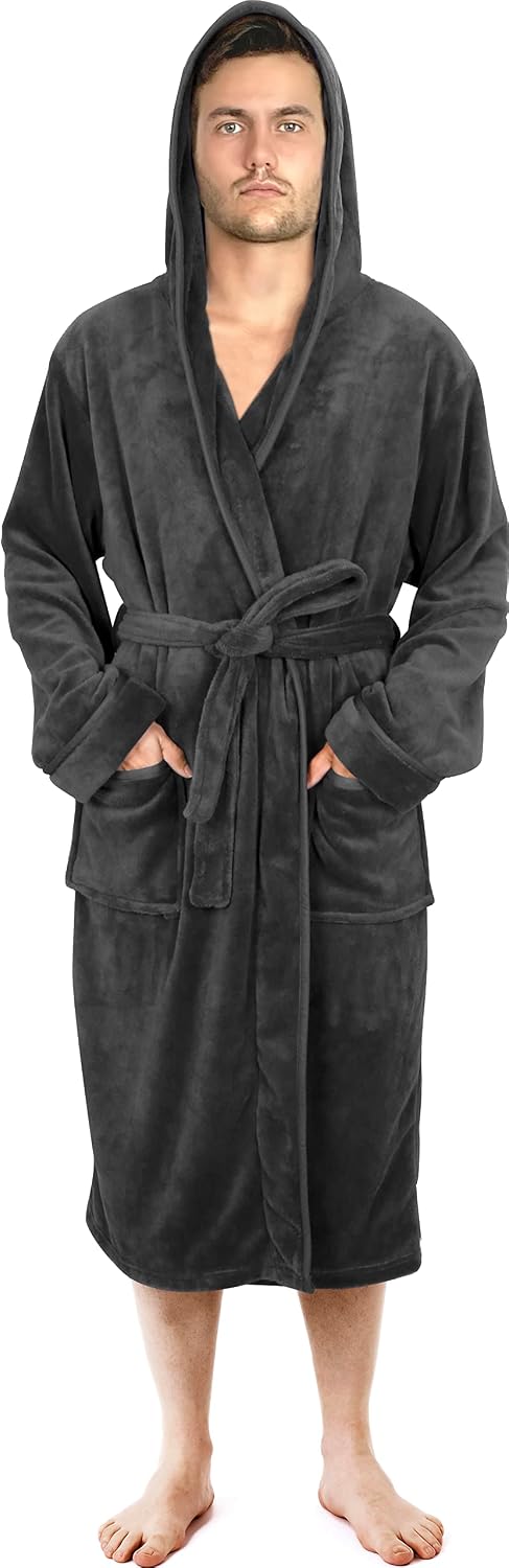 Detalle de NY Threads Robe de chambre à capuche pour hommes